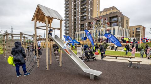 Children playing at the park