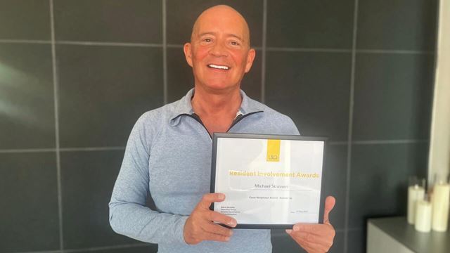 Michael Strassen, our runner up for ‘Good Neighbour – caring for your community’ award