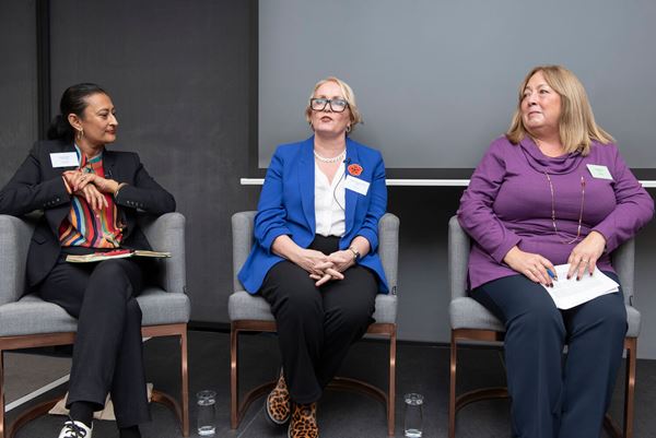 Panel L to R: Susmita Sen - Croydon, Fiona Fletcher-Smith - L&Q, Angela Wood - Peabody