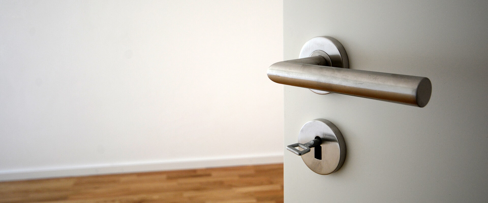 Close up of a door handle